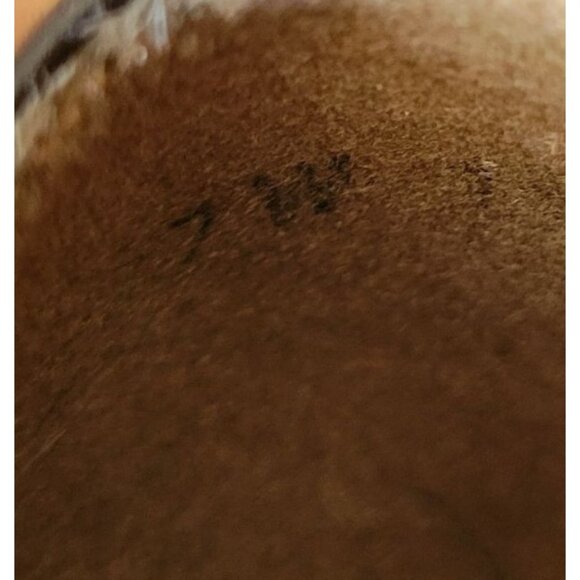 Stuart Weitzman Black Leather Slip On Shoes 7W‎ Spain Chunky Heels 90s Y2K - Picture 7 of 9